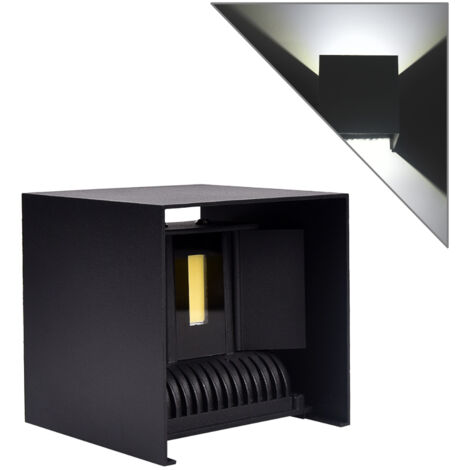 APPLIQUE MODERNO LED CUBO 20W BI-EMISSIONE UP & DOWN LUCE NATURALE - ILLUMINAZIONE DECORATIVA E FUNZIONALE PER CASE UFFICI HOTEL NEGOZI GIARDINI E TERRAZZE
