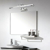 Applique led per specchio bagno 12w con copertura opacizzata luce bianca 6000k