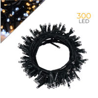 CATENA DI LUCI 300 LED BIANCHI E GIALLI - VERSATILE SICURA E RESISTENTE ALL'ACQUA IDEALE PER INTERNI ED ESTERNI