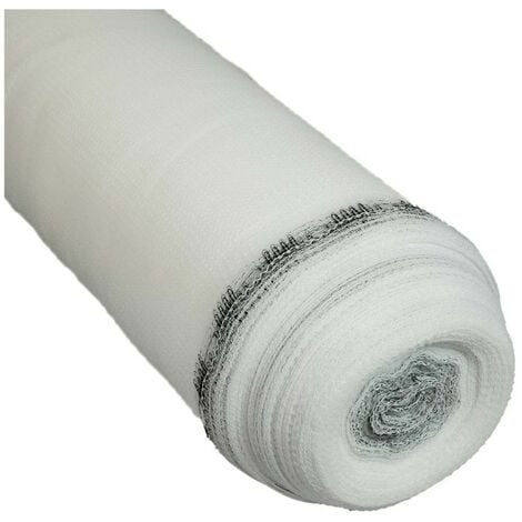 TECPLAST Filet d'échafaudage Blanc 3,07x20 m 50EC - Qualité PRO - Filet de protection d'échafaudage pour chantier - Pare-gravats