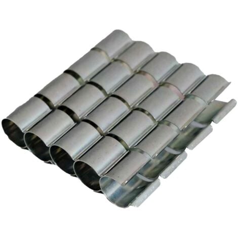TECPLAST Lot de 20 clips pour bâche serre 25mm x 30mm 30CP - Haute Qualité - Clips de fixation métal revêtement Zinc