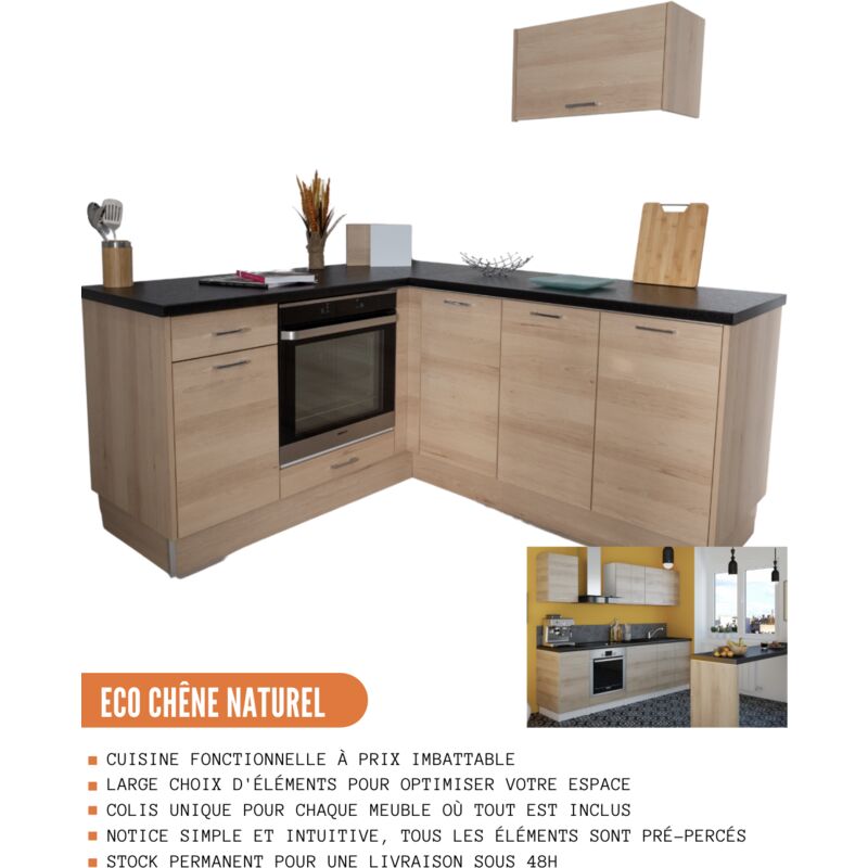 Meuble appoint cuisine -sdb-chambre, Naturel blanchi