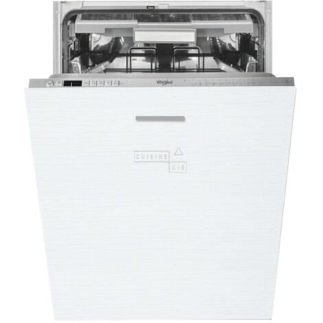 Façade pour lave-vaisselle tout intégrable Bellissi Blanc L 45 cm - Porte avec poignée apparente Blanc (1/5)