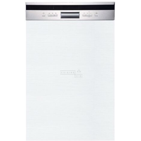 Façade pour lave-vaisselle semi intégrable Bellissi Blanc L 45 cm (1/4)