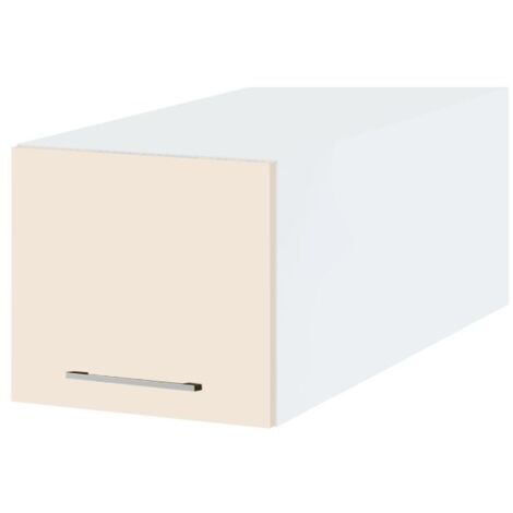Meuble haut grande profondeur de cuisine Lovia Vanille Mat 1 porte relevable L 45 cm (1/2)