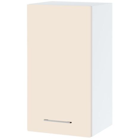 Meuble haut de cuisine Lovia Vanille Mat 1 porte L 40 cm (1/2)