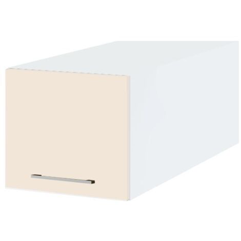 Meuble haut grande profondeur de cuisine Lovia Vanille Mat 1 porte relevable L 40 cm (1/2)