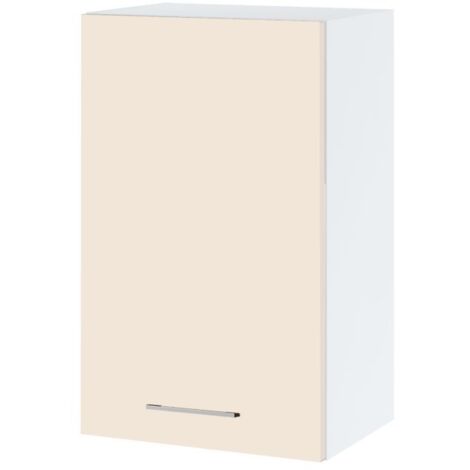 Meuble haut de cuisine Lovia Vanille Mat 1 porte L 45 cm (1/2)