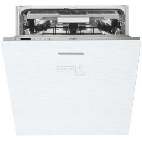Façade pour lave-vaisselle tout intégrable Bellissi Blanc L 60 cm -  Porte avec poignée apparente  Blanc