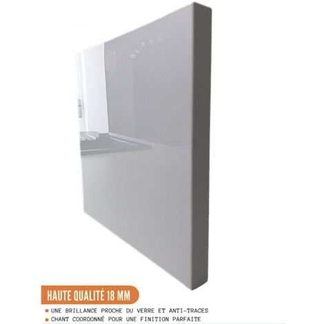 Meuble bas de cuisine Eco Blanc Brillant 1 porte 1 tiroir L 40 cm