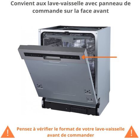 Façade pour lave-vaisselle semi-intégrable Eco Noyer Blanchi L 60 cm