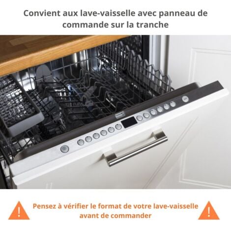 Façade pour lave-vaisselle tout intégrable Eco Gris Brillant L 60 cm