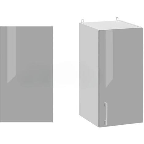 Cuisineandcie – Panneau de finition pour meuble haut – Gris brillant – H 60 x P 32 cm – Finition de qualité pour harmonisation des meubles ECO (1/5)
