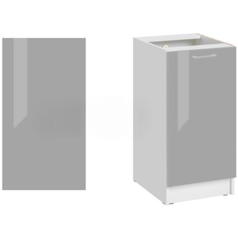 Panneau de finition pour meuble bas Eco Gris Brillant