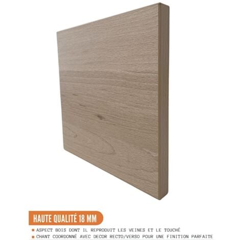 Meuble haut de cuisine Eco Chene Naturel 1 porte relevable L 60 cm