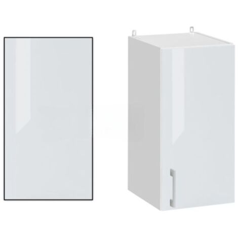 Cuisineandcie – Panneau de finition pour meuble haut blanc brillant – Dimensions H 60 x P 32 cm – Pour caissons de cuisine ECO – Finition esthétique
