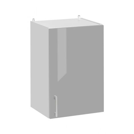 Meuble haut de cuisine Eco Gris Brillant 1 porte L 40 cm