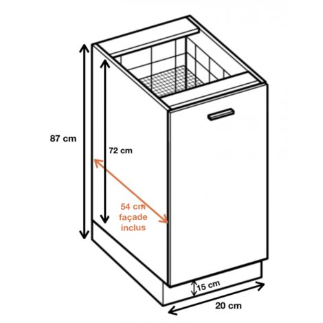 Meuble Range Pice 20 Cm