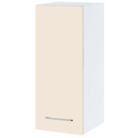 Meuble haut de cuisine Lovia Vanille Mat 1 porte L 30 cm