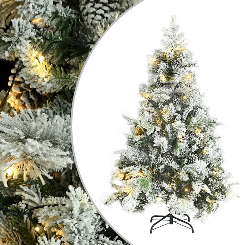 Albero di Natale Artificiale con Base Verde 240 cm PVC - AMDGarden