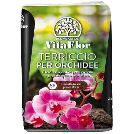 TERRICCIO specifico per orchidee Vita Flor 10 Lt CORTECCIA PROFESSIONALE