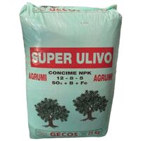 Concime SUPER OLIVO AGRUMI granulare PROFESSIONALE 12-8-5 25 kg Gecos