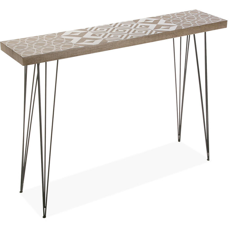 Versa Magda Mueble Recibidor Estrecho, Mesa Consola, 80x25x110cm