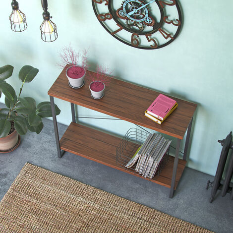Mesa consola de madera para pasillo, juegos de muebles de sala de estar,  mesa de pasillo moderna, mesa de entrada