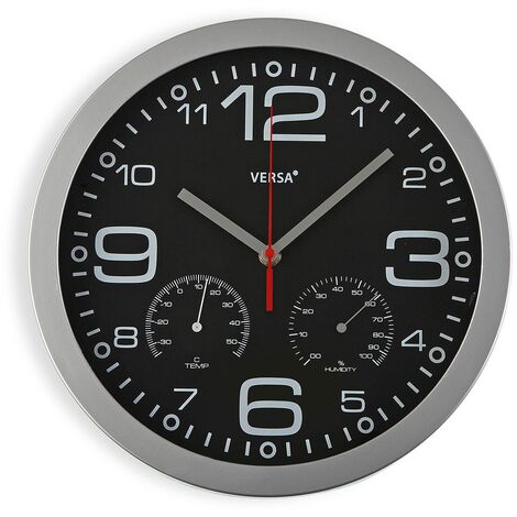 Reloj Pared Grande 30 Cm Moderno Aluminio Analógico Cocina