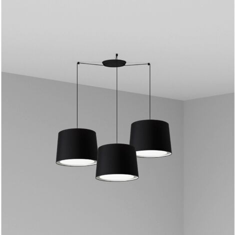 SAMBA Lámpara colgante negra/negra ø450 3L 64314-56-3L
