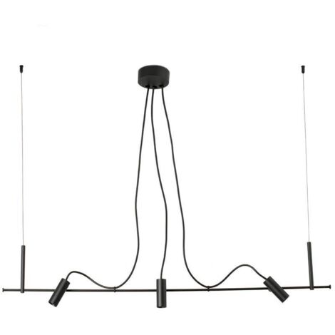 Faro Clap Linear 3x6W Lampada a sospensione da soffitto per esterni, nera, IP65 3000K (1/4)