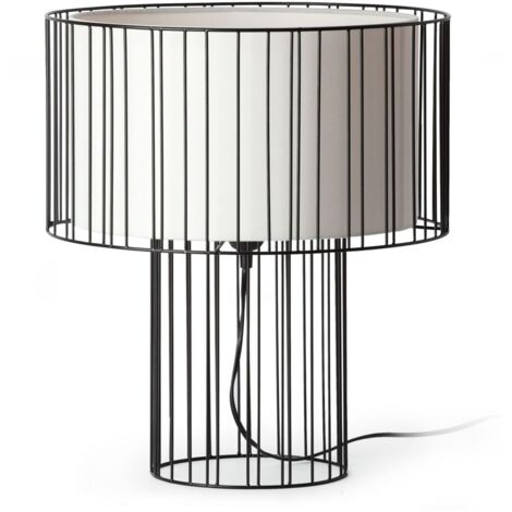 Linda Lampada Da Tavolo Nero 1 X E27 100W Marca Faro (1/5)