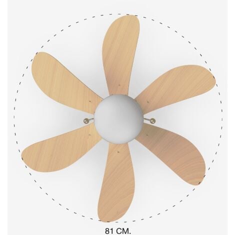 Ventilador De Techo Con Luz Palao 33183