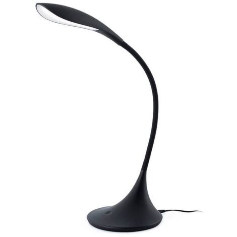 Otto collo di cigno Nero Led 6W 4000K 550Lm Marca Faro