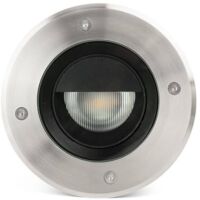 Faro GEISER Lampada da Incasso a Parete per Esterno da 18cm Inox Satinato 3000K IP67