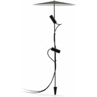 CLAP 1030 Paletto nero 2x6W 3000K 38º con schermo 24V