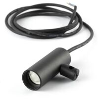 Faro CLAP Plafoniera a sospensione 15° Slim Nera 2700K IP65