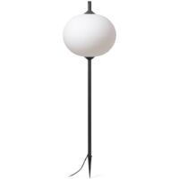 Faro SAIGON - Lampada da terra per esterni Spike bianca, E27, IP65
