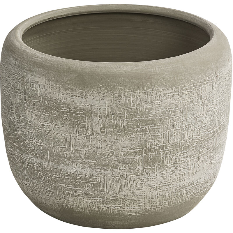 19 cm, Dehner Keramik, Höhe creme Übertopf Romy, 23 cm, Ø