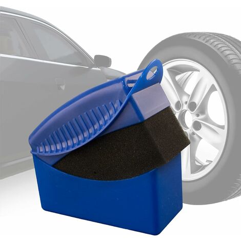 Auto-Polierwachs-Schwamm, Betterlife Reifenbürste Detailing Foam Sponge  Tool Cleaning Wash Universal mit Abdeckung für das