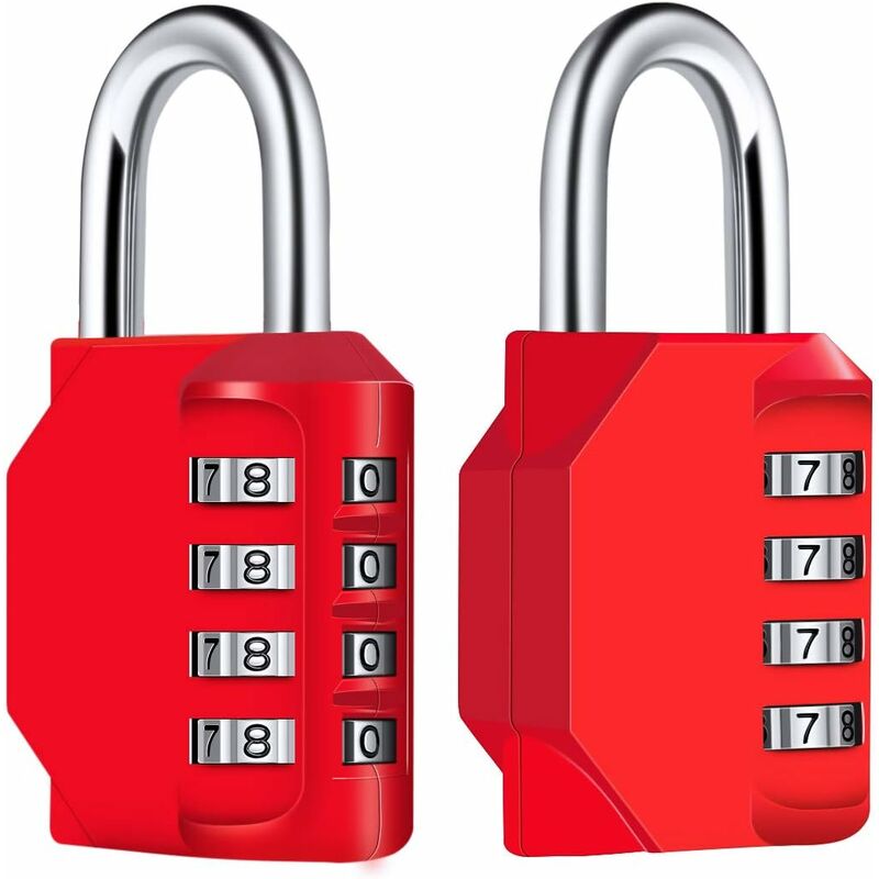 Stanley since 1913 81200 373 401 Padlock 46 mm Red Combination