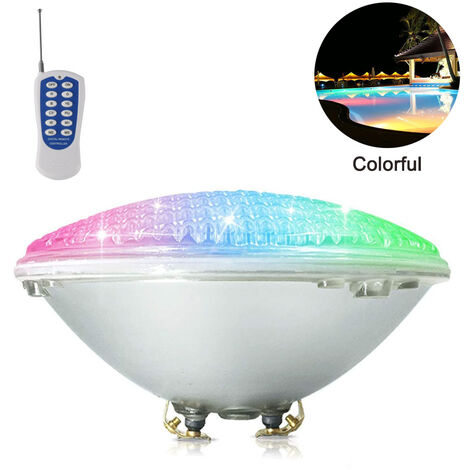 RGB Poolscheinwerfer 30W Poolbeleuchtung Poollampe Scheinwerfer Fernbedienung 