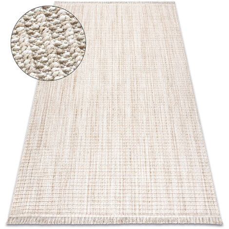 Teppich Flach Gewebt Beige