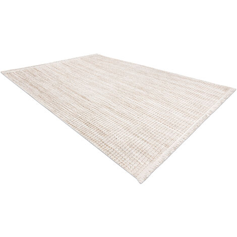 Teppich Flach Gewebt Beige