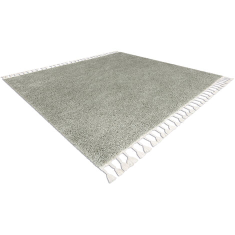 Teppich BERBER quadratisch 9000 grün Franse berber marokkanisch shaggy