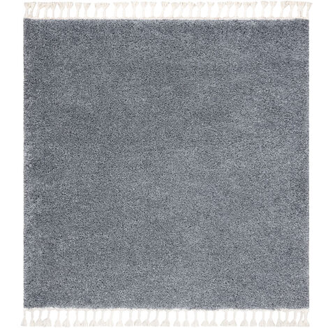 Teppich BERBER quadratisch 9000 grau Franse berber marokkanisch shaggy