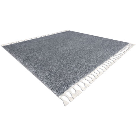 Teppich BERBER quadratisch 9000 grau Franse berber marokkanisch shaggy