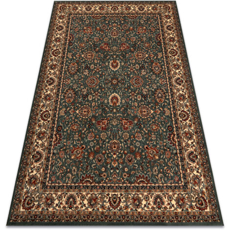 Wollteppich KASHQAI 4362 410 Ornament grün / beige green 135x200 cm (1/5)