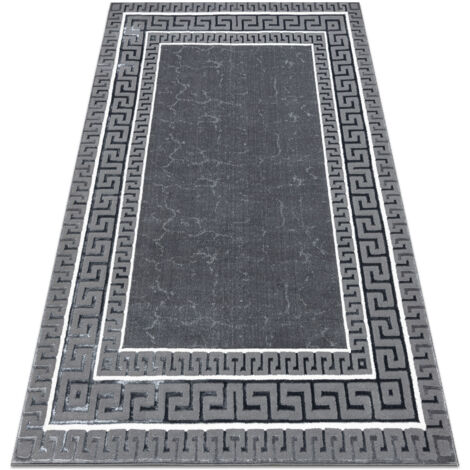 Teppich ALLURE 1960 Griechischer Schlüssel, Rahmen - Strukturell, stilvoll, glamourös grau grey 140x190 cm (1/5)
