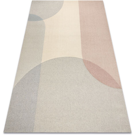 FLUX 461.7.AE990 Wollteppich OSTA - Geometrisch, Strukturell, Loft beige / grau beige 120x170 cm (1/5)